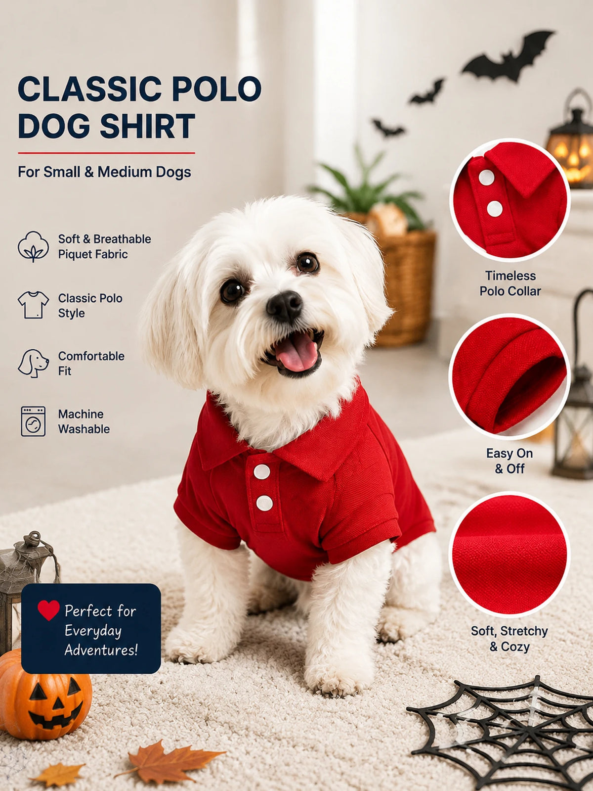 Hunde-Polohemd – Klassischer Look & bequemer Tragekomfort