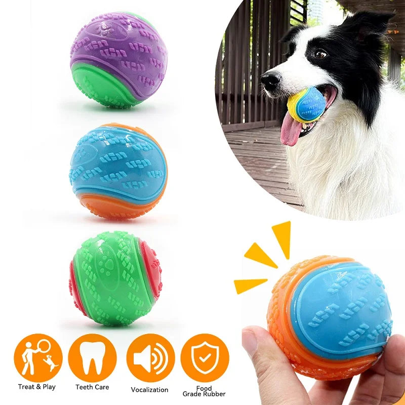 Interaktiver Quietschball für Hunde / Zahnpflege