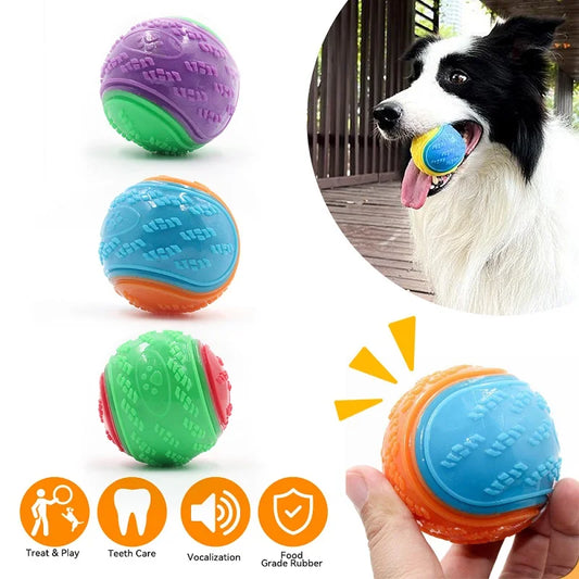 Interaktiver Quietschball für Hunde / Zahnpflege