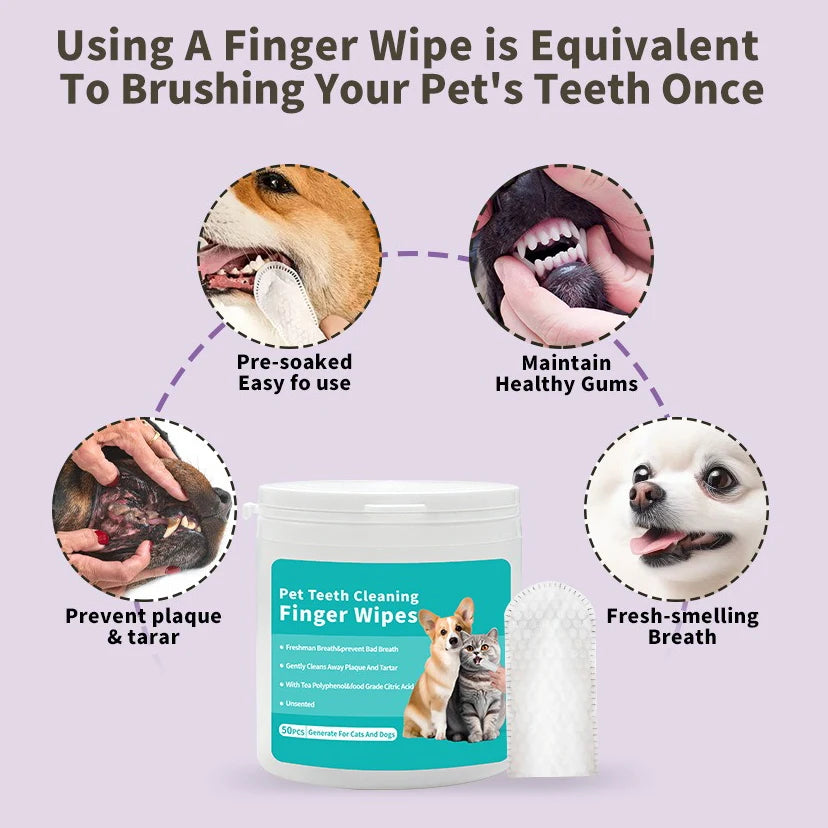 Finger-Zahnbürsten für Hunde & Katzen